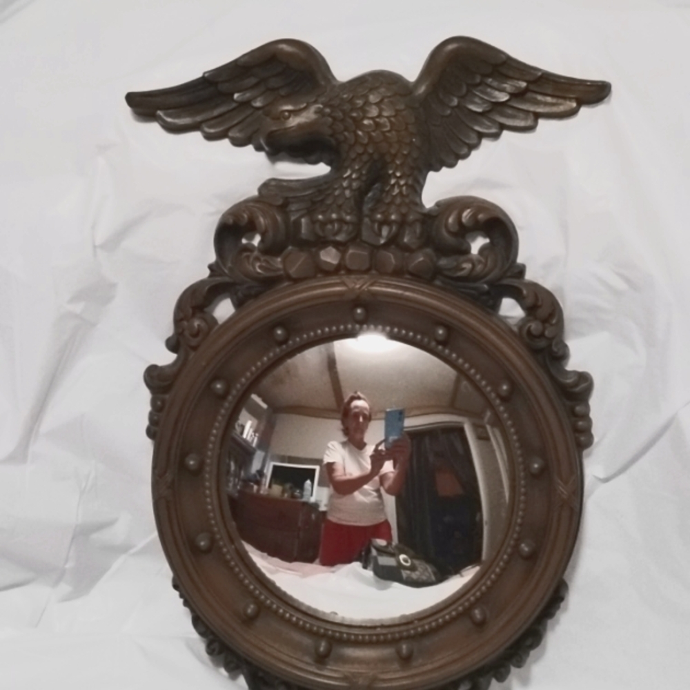 Vintage syroco 50s style bubble mirror